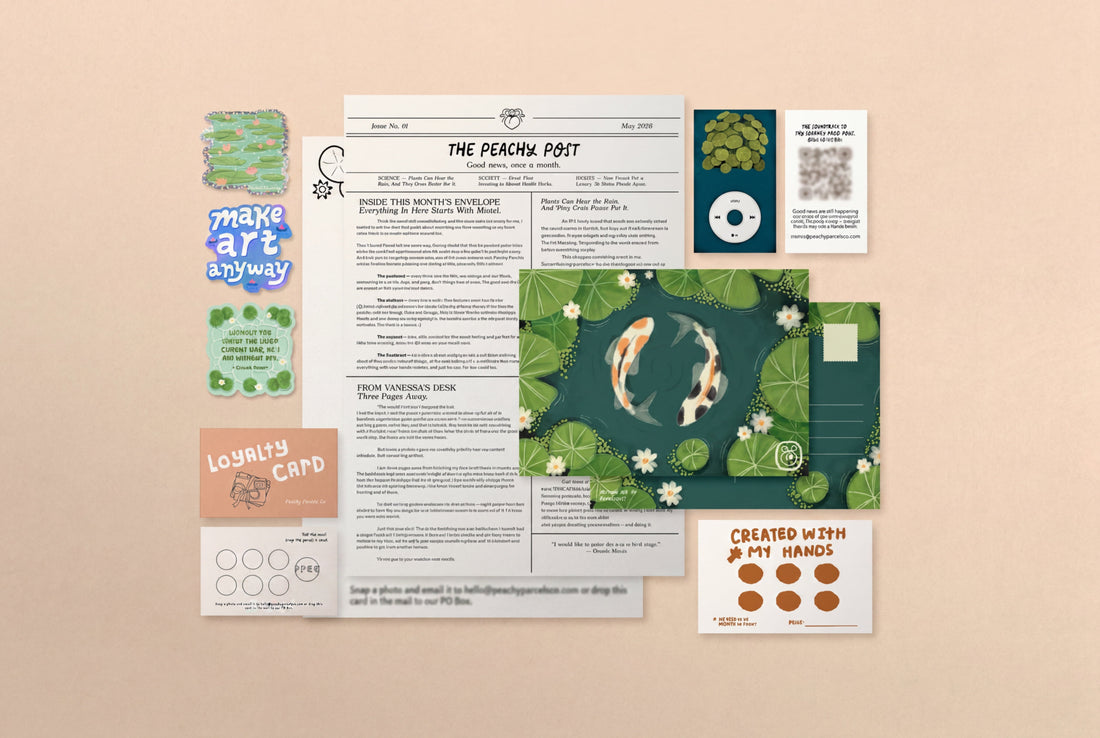 What's Inside a Peachy Parcels Co. Monthly Mail Subscription